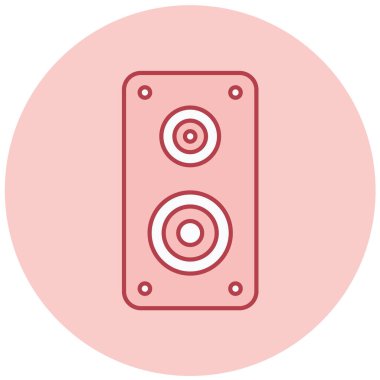 Konuşmacı. Web simgesi basit illüstrasyon