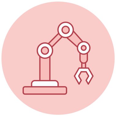 robot. Web simgesi basit illüstrasyon izole vektörü