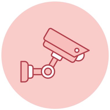 Güvenlik kamerası. Basit resimleme