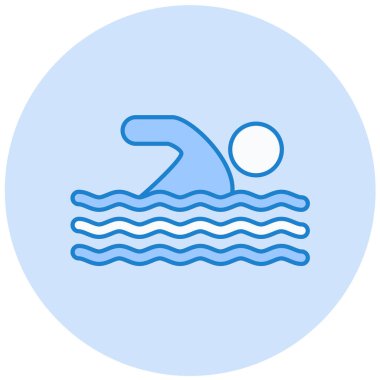 Yüzme havuzu. Web simgesi