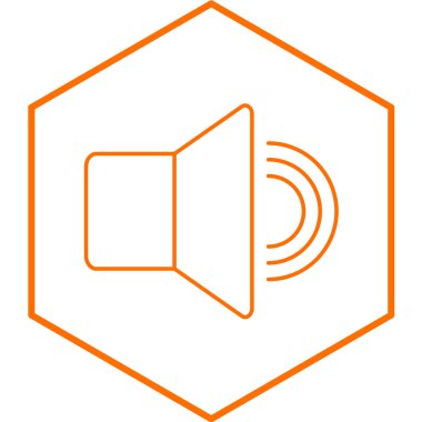 hoparlör vektör illüstrasyonu