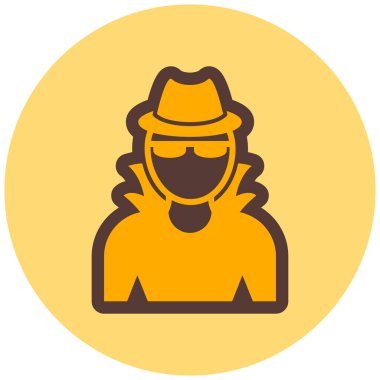 Şapka vektör simgesi olan adam