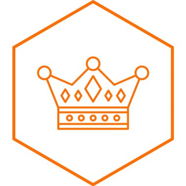 taç simgesi vektör illüstrasyonu