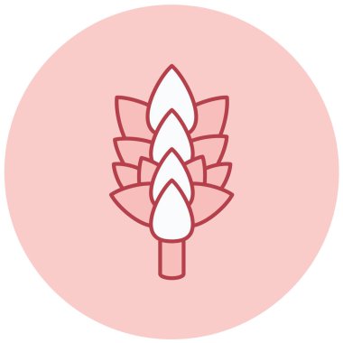 Bir nilüfer ikonunun vektör çizimi