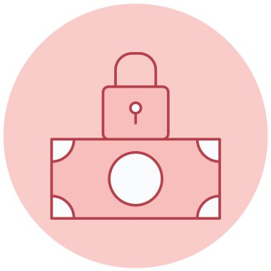 Cüzdan. Web simgesi basit illüstrasyon