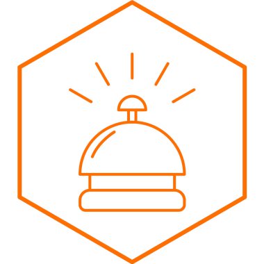 Bell masası. Web simgesi basit illüstrasyon