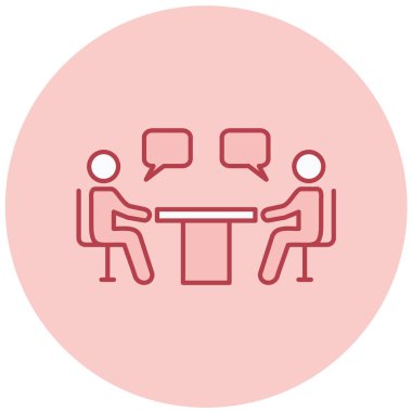 Sohbet. Web simgesi basit illüstrasyon