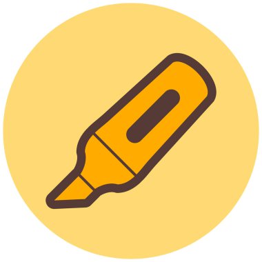 Kalem. Web simgesi basit illüstrasyon