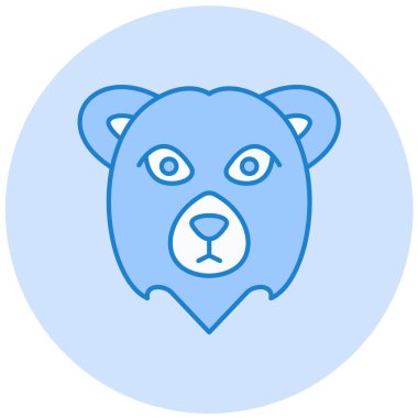 Düz vektör simge ayı