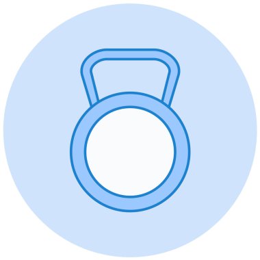 fitness ve spor salonu vektör simgesi modern basit tasarım