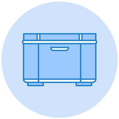 Dower göğüs simgesinin vektör illüstrasyonu