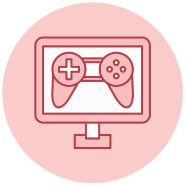 Oyun kolu. Web simgesi basit illüstrasyon