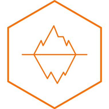 Bir yıldız simgesinin vektör illüstrasyonu