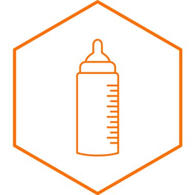 Bebek Şişesi basit simgesi, vektör illüstrasyonu