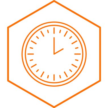 Saat simgesinin vektör illüstrasyonu