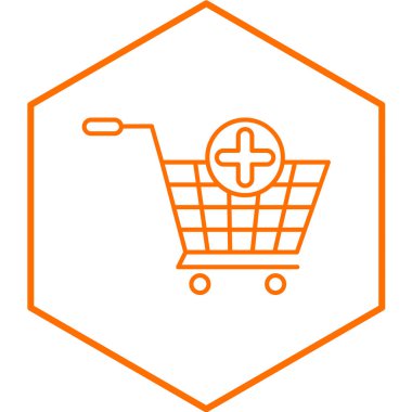 Alışveriş arabası ikonu. vektör illüstrasyonu