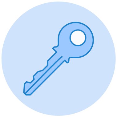 Anahtar simgesi vektör illüstrasyonu