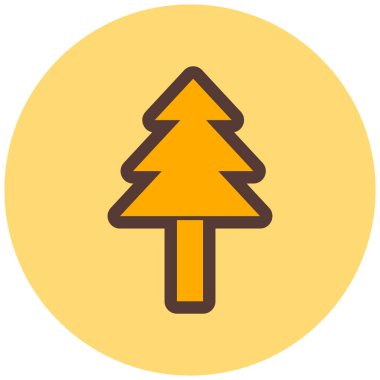 Ağaç. Web simgesi basit illüstrasyon