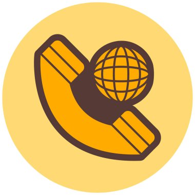 Küre. Web simgesi basit illüstrasyon