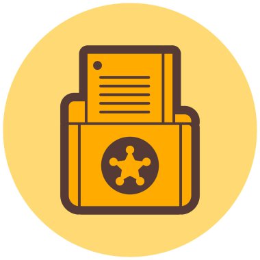 Belge. Web simgesi basit illüstrasyon