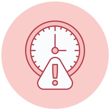 Saat. Web simgesi basit tasarım