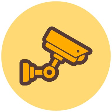 Güvenlik kamerası. Basit resimleme