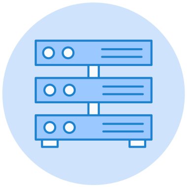 veritabanı. Web simgesi basit illüstrasyon