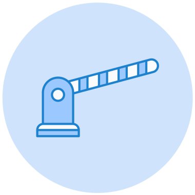 bariyer vektör simgesi modern basit illüstrasyon