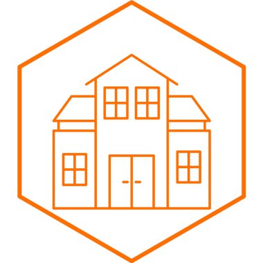 okul simgesi vektör illüstrasyonu