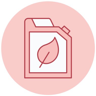 yeşil enerji simgesi, basit tasarım vektör çizimi