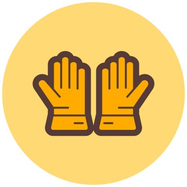 Eldiven. Web simgesi basit illüstrasyon