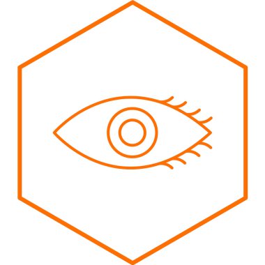 Göz simgesi vektör illüstrasyonu