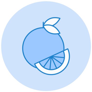 lemon. Web simgesi basit illüstrasyon