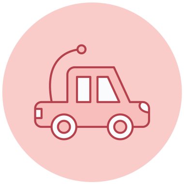 - Araba. Web simgesi basit illüstrasyon