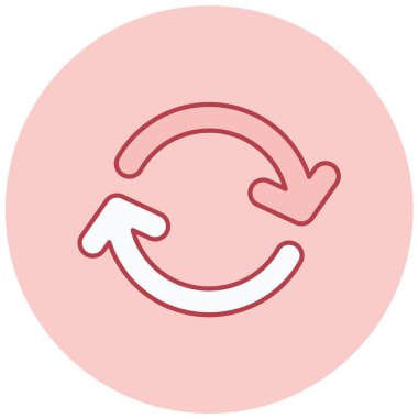 Yenile. Web simgesi basit illüstrasyon