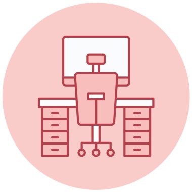 Ofis masası. Basit tasarım