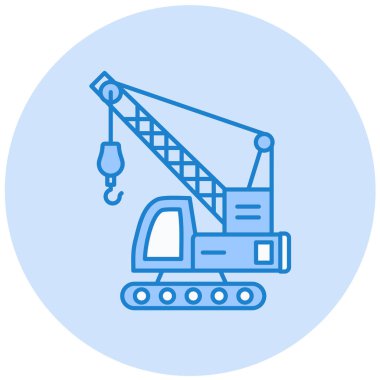 inşaat vinci vektör simgesi