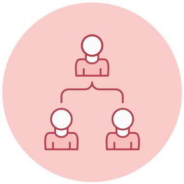 İş ekibi. Basit resimleme