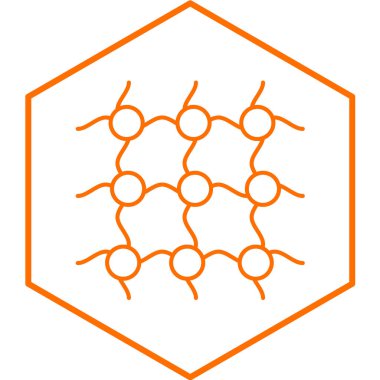 Beyaz arkaplanda ağ simgesi izole edildi. vektör illüstrasyonu