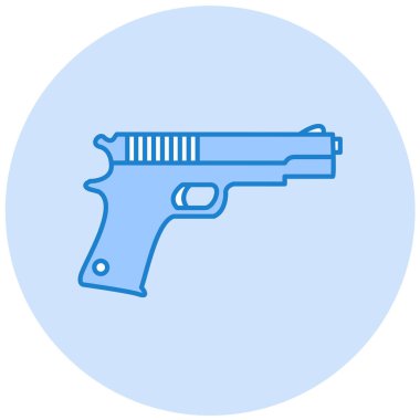 Bir silah simgesinin vektör illüstrasyonu