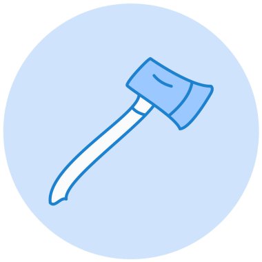 Bir balta simgesinin vektör illüstrasyonu