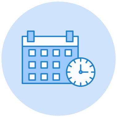 Takvim simgesi vektör illüstrasyonu