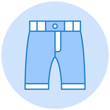 Şort. Web simgesi basit illüstrasyon