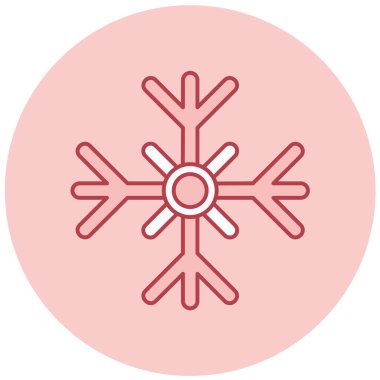 Kar tanesi. Web simgesi basit illüstrasyon