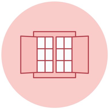 Bina. Web simgesi basit illüstrasyon