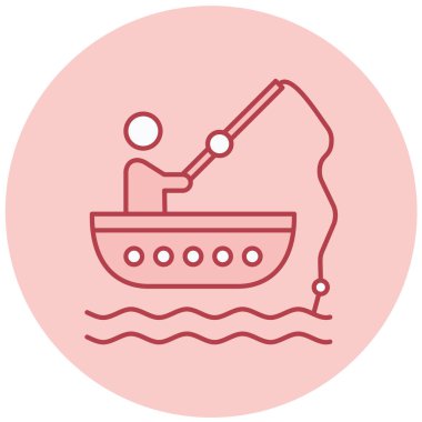 Tekne. Web simgesi basit illüstrasyon