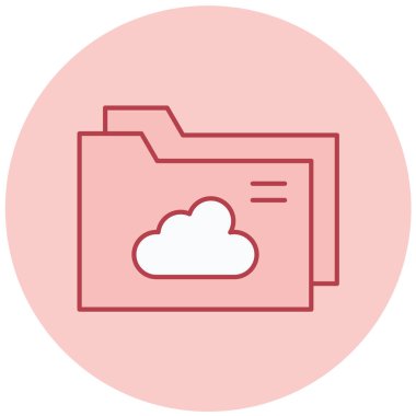 Bulut. Web simgesi basit illüstrasyon