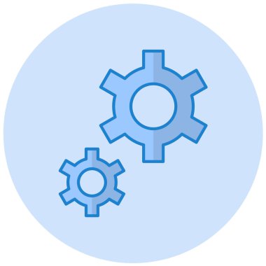 Ayarlar. Web simgesi basit illüstrasyon