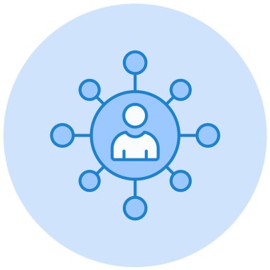 hiyerarşi. Web simgesi basit illüstrasyon