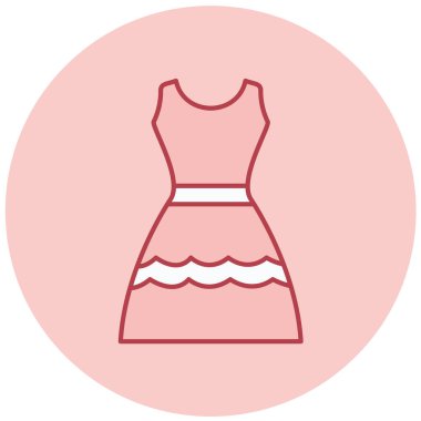 Elbise. Web simgesi basit illüstrasyon